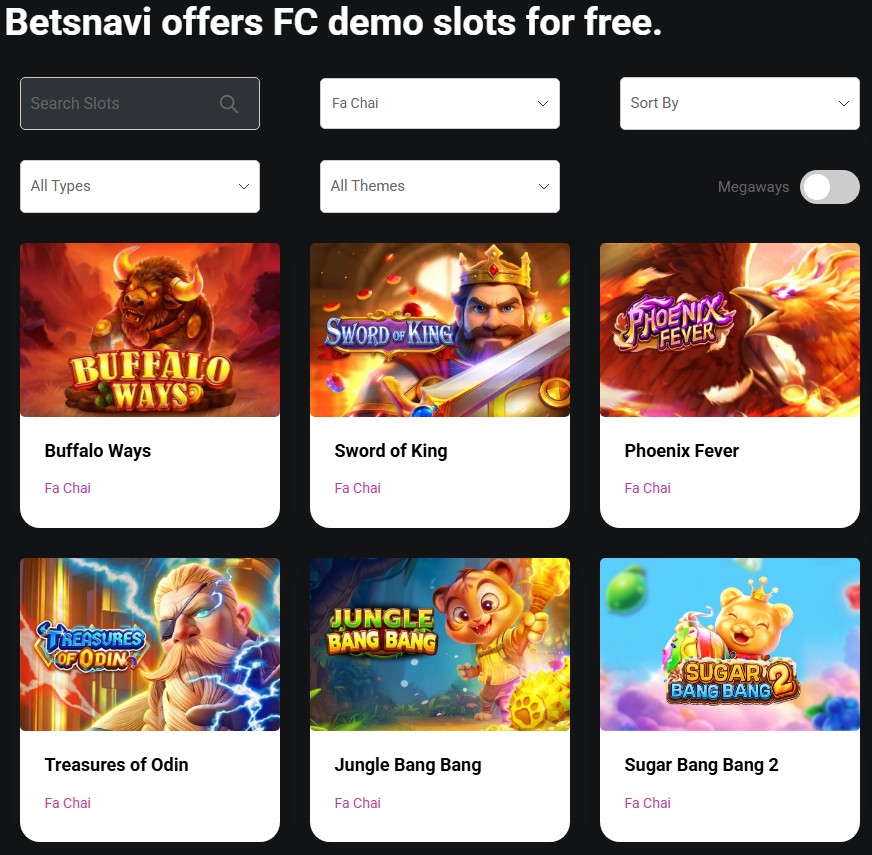 latest FC demo slots for free
